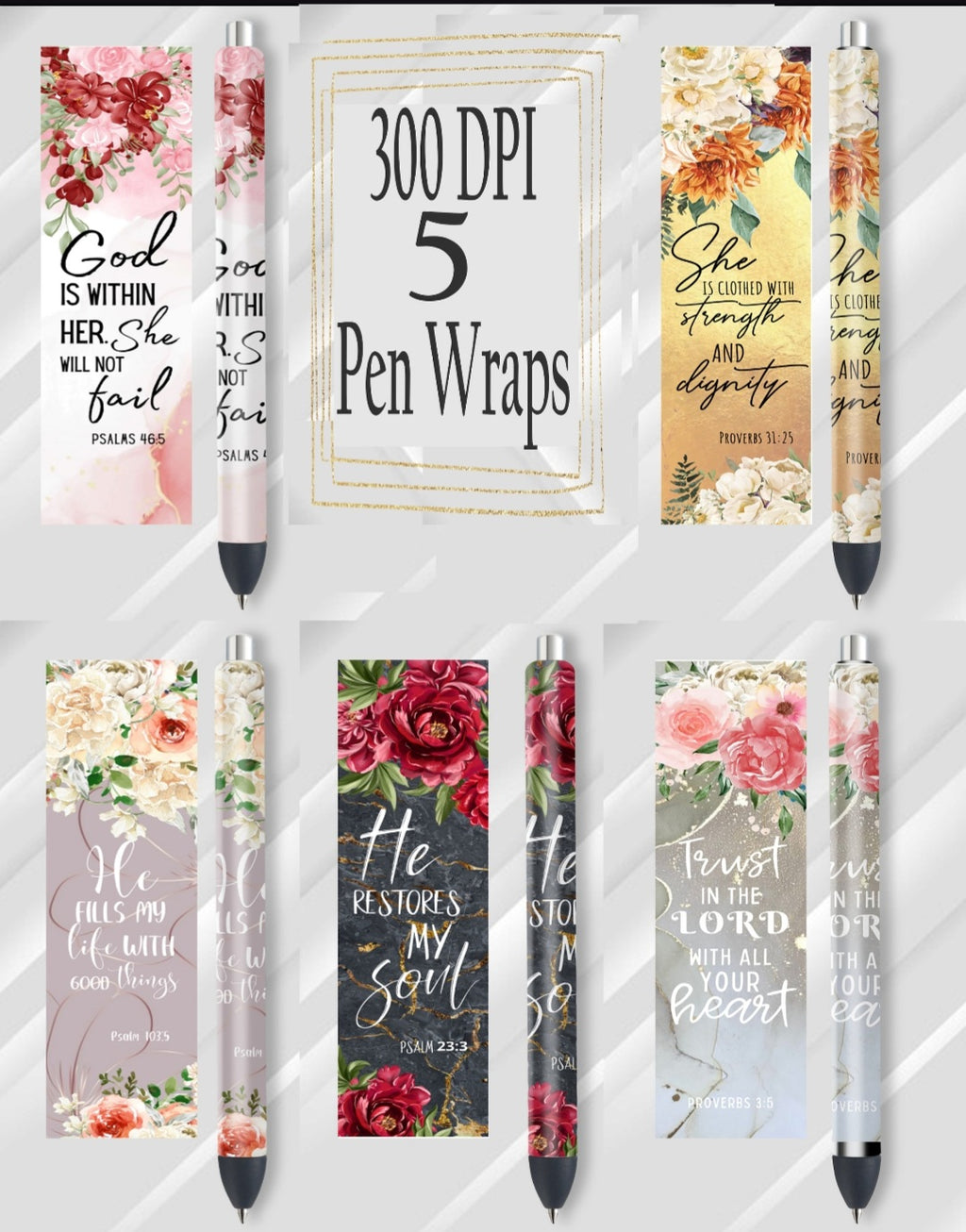 Faith-Based Epoxy Pens – Handmade Inspirational Glitter Pens