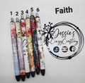 Faith-Based Epoxy Pens – Handmade Inspirational Glitter Pens