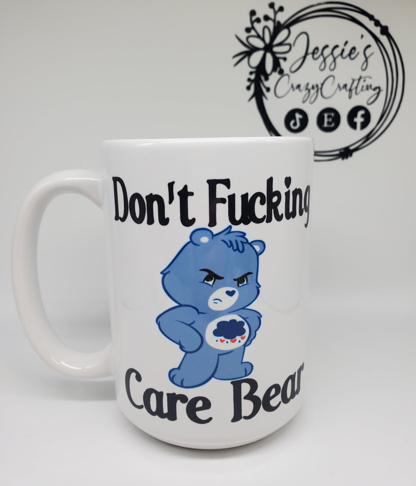 Funny Grumpy Bear Mug / Sarcastic Coffee Mug / Mature Humor Gift / Funny Office Mug / Gift for Coworker / 15oz Ceramic Mug